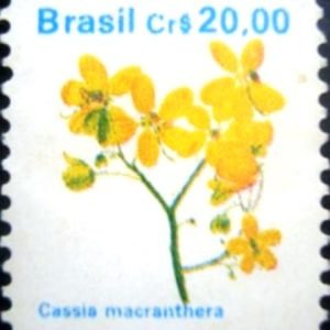 Selo postal regular emitido no Brasil em 1990 - 680 M