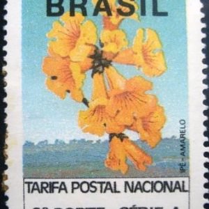Selo postal regular emitido no Brasil em 1992 690 M