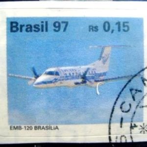 Selo postal do Brasil de 1997 EMB 120 Brasília