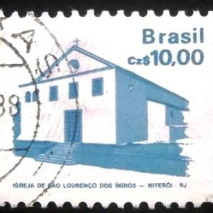 Selo postal Regular emitido no Brasil em 1988 - 659 U