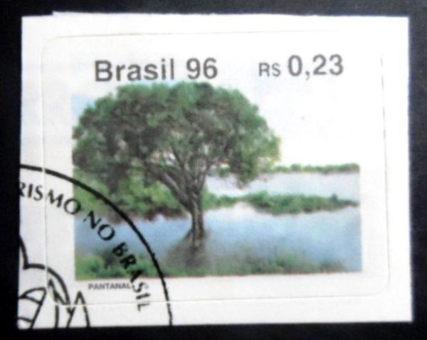 Selo postal do Brasil de 1996 Pantanal MCC