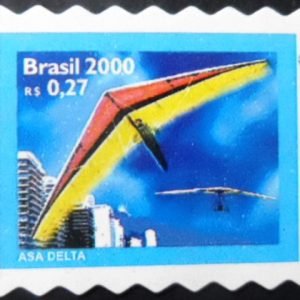 Selo postal do Brasil de 2000 Asa Delta M