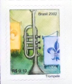 Selo postal do Brasil de 2005 Trompete N