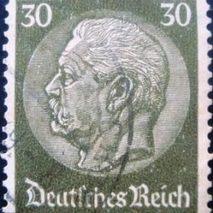 Selo postal da Alemanha de 1934 - 523 U