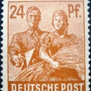 Selo postal 1948 Alemanha Trizona 2st Allied Control Council 24 N