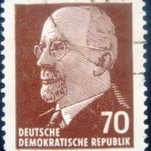 Selo postal da Alemanha de 1963 Walter Ernst Paul Ulbricht 70