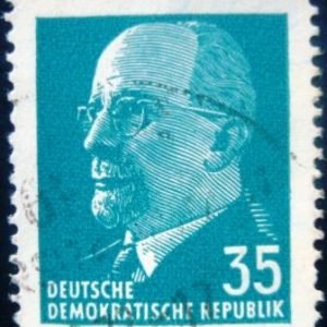 Selo postal da Alemanha de 1971 Walter Ernst Paul Ulbricht