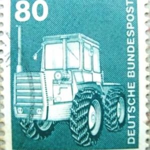 Selo postal da Alemanha de 1975 Tractor - 1178 U