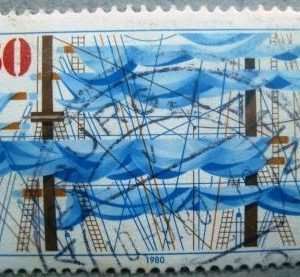Selo postal da Alemanha de 1980 Selo postal da Alemanha de 1980 Birth Centenary of Johann Kinau - 1337 U