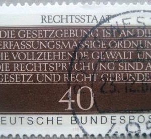 Selo postal da Alemanha de 1981 Fundamental Concepts of Democracy - 1358 U