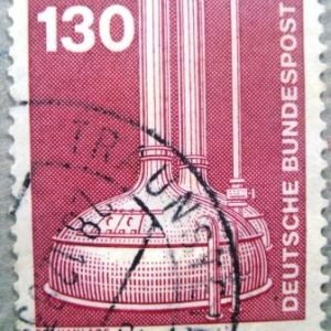 Selo postal da Alemanha de 1982 Brewery Plant