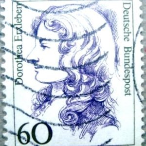 Selo postal da Alemanha de 1987 Dorothea Erxleben - 1481 U