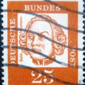 Selo postal da Alemanha de 1961 Balthasar Neumann