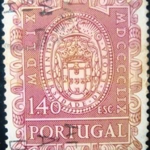 Selo postal de Portugal de 1960 Seal of the university 1.40 U