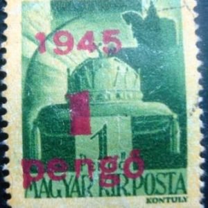 Selo postal da Hungria de 1945 St. Elizabeth - 686 N