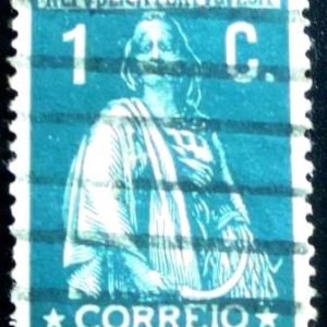 Selo postal de Portugal de 1912 - Ceres 1c - 229 U