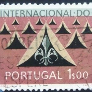 Selo postal de Portugal de 1962 Tents and Scout emblems 1$ - 887 U