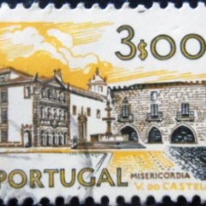 Selo postal de Portugal de 1974 Viana do Castelo Hospital