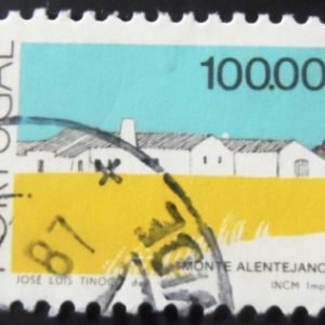 Selo postal de Portugal de 1985 Monte house Alentejo - 1664 U