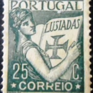 Selo postal de Portugal de 1931 Lusiadas