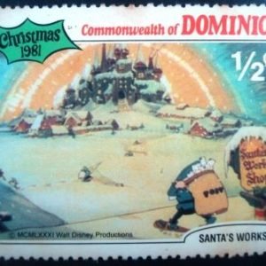 Selo postal Dominica 1981 Scenes of Christmas