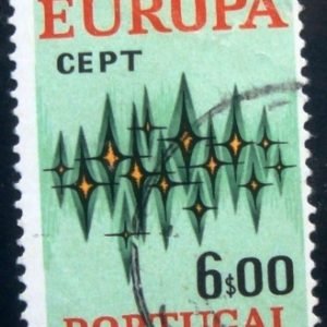 Selo postal de Portugal de 1972 C.E.P.T.Stars 3$50 - 1168 U