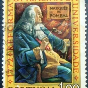 Selo postal de Portugal de 1972 Marquis de Pombal - 1178 U