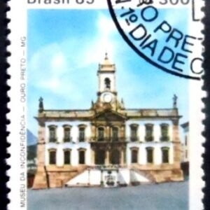 Selo postal do Brasil de 1985 Museu Inconfidência NCC