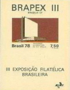 Bloco postal do Brasil de 1978 BRAPEX III