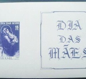 Bloco postal do Brasil de 1967 La Madonnina