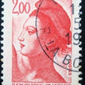 Selo postal da França de 1983 Liberté de Gandon 2