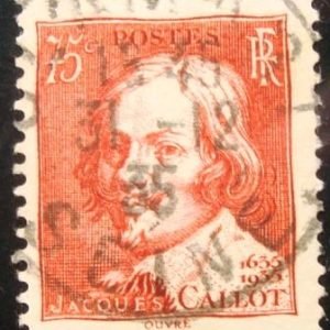 Selo postal da França de 1935 Callot Jacques