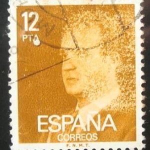 Selo postal da Espanha de 1976 King Juan Carlos I 12