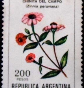 Selo postal da Argentina de 1982 Chinita del campo U sev