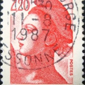 Selo postal da França de 1985 Liberté de Gandon 2,20