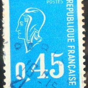 Selo postal da França 1971 Marianne type Béquet 0,45