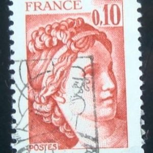 Selo postal da França 1978 Marianne de Muller 0,10