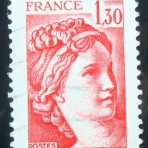 Selo postal da França 1979 Sabine 1,30