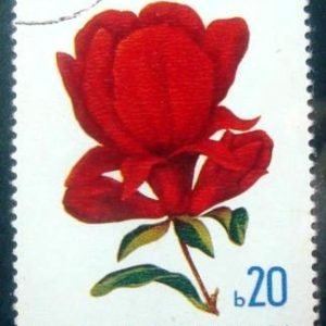 Selo postal da Romênia de 1971 Pomegranate