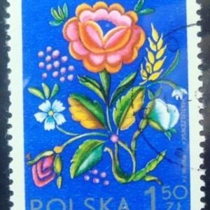 Selo postal da Polônia de 1974 Lowicz