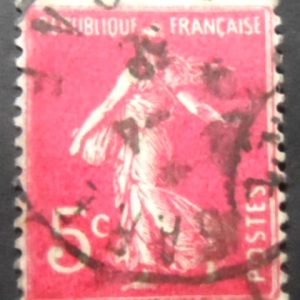 Selo postal da França de 1934 - Cameo Sower