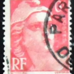 Selo postal da França 1946 Marianne type Gandon 6