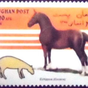 Selo postal do Afeganistão DE 1996 Epihippus