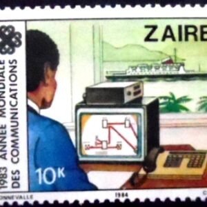 Selo postal do Zaire de 1984 Naval Navigation M