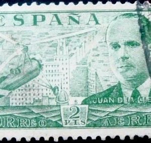 Selo postal da Espanha de 1939 1939 - Juan de la Cierva e Codorníu U