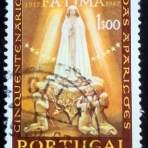 Selo postal de Portugal de 1967 Apparition of Fatima