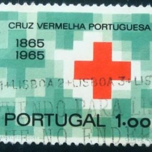 Selo postal de Portugal de 1965 Red Cross