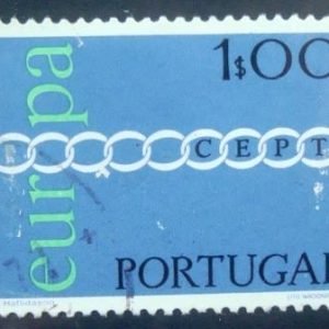 Selo postal de Portugal de 1971 C.E.P.T.- Chains 1$