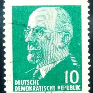 Selo postal da Alemanha Oriental de 1961 Walter Ernst Paul Ulbricht