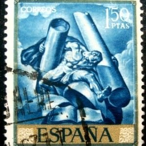 Selo postal da Espanha de 1966 Audacity